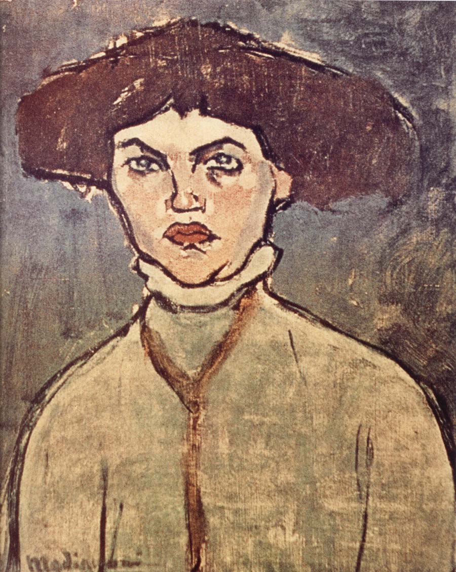 Amedeo Modigliani Head of a young woman